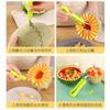 Cuchara para Frutas Tres en Uno, Cuchillo Triangular para Tallar, Cuchara para Sandía, Cuchara para Pulpa, Separador de Melón y Fruta, Herramienta para Quitar Carne
