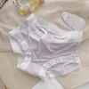 Fina seda de seda sem costura roupa interior das mulheres calças máscara de cintura respirável de secagem rápida japonesa doce menina cuecas de quadril