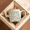 Tetera Cuadrada con Patrón de Nube Propicia para Hacer Té Hogareña Tetera Individual Imitación de Porcelana Ru Tetera Estilo Song Juego de Té Kung Fu Apertura y Elevación