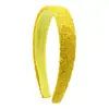 Diadema nueva y fresca para niñas, parte superior alta de calavera con purpurina, borde de 2.5 cm de ancho, pasador de pelo, color cruzado, accesorios para el cabello, suministro de diadema