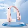 Ventilador de Pescoço Recarregável por USB, Mini Ventilador Portátil de Longa Duração para Uso ao Ar Livre, Silencioso, Adequado para Estudantes, Presente