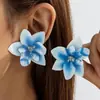 Pendientes de Mariposa y Orquídea Estéreo de Moda Europea y Americana Pendientes de Estilo Bohemio para Vacaciones Venta al por mayor