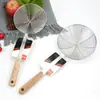 Colador de Línea Espesa, Cuchara para Dumplings Fritos y Fideos, Utensilios de Cocina Comerciales y Domésticos Colador de Acero Inoxidable 201 con Mango de Madera, Colador para Mijo