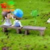 Musgo Micro Paisaje Suculenta Adornos Amor Romántico Taburete Artesanía de Resina Adornos Pequeños Materiales DIY