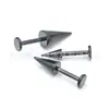 F136 Titanio Negro Rosca Externa Clavo de Espiga Clavo de Labio Clavo de Nariz Clavo de Ceja G23 Aleación de Titanio Joyería para Piercings Accesorios