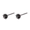Brincos de Tarraxa Semente de Cluster de Cristal Design de Nicho Punk Ins Simples Perfurador de Orelha Brincos de Agulha de Prata S925 para Homens e Mulheres