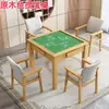Mesa de mahjong e mesa de jantar em madeira maciça, de uso duplo, acionada manualmente, especializada para jogar xadrez e cartas, mesa quadrada, mesa de pôquer, conjunto de mesa e cadeiras para jogos de xadrez e cartas