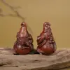 Madera de Azufaifo Golpeada por el Rayo Nueva Calabaza con Forma de Dragón Pie de Mango Tallado en Madera Maciza Año del Dragón del Zodiaco Adorno Creativo Talla en Madera Multi-Bendición