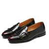 Estación Europea Primavera 2025 Transfronteriza Zapatos de Cuero Peluquero Zapatos de Cuero Zapatos de Frijol Británicos Cuero Brillante Zapatos Lemens para Hombre