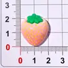 Accesorios serie fresa de fruta artificial DIY pegamento de crema pinzas para el pelo de niña llaveros zuecos materiales para funda de teléfono