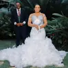 Vestido de Novia de Comercio Exterior Europeo y Americano 2026 Nuevo Estilo Amazon Manga Larga Encaje Adelgazante Elegante Sencillo Novia con Cola Vestido de Novia para Mujeres