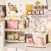 Estante de Almacenamiento para Escritorio de Estudiante, Papelería de Oficina, Organizador de Tazas de Agua, Decoración de Entrada Linda de Dibujos Animados, Estante de Almacenamiento Multifuncional