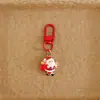 Pingente de chaveiro de Natal em desenho animado, linda decoração para bolsa do Papai Noel, ornamento para mochila de estudante, presente de Natal