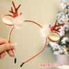 Diadema Navideña Pasador Astas Tocado Alce Bola de Pelo Pasador Papá Noel Mori Clip Lateral Accesorios para el Cabello Navideños