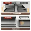 El fabricante suministra estantes de almacenamiento de cocina y estantes para condimentos personalizables, estantes de pared sin taladro para almacenamiento doméstico de aceite, sal, salsa y vinagre