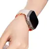 Adecuado para Apple Watch con Correa Magnética de Bambú y Silicona Correa iWatch S9Ultra1-8 Generación Procesamiento Personalización