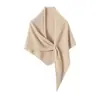 Bufanda Triangular Floral Tejida de Lujo~Bufanda Triangular Tejida 100% Cachemira Pura Consinee para Mujer, Chal Cape de Moda