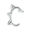 Ventas Directas de Fábrica Anillo para Labio Perforado Acero Inoxidable Anillo Sexy para Boca Estrella de Cinco Puntas Cruz Corazón Clavo para Labio Anillo para Labio