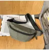 Bolsa de Peito Unissex Simples de Cor Sólida Leve em Nylon, Bolsa de Cintura Esportiva, Bolsa Transversal Casual de Cor Sólida, Bolsa de Ombro Pequena, Venda por Atacado Direto da Fábrica
