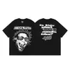 Transfronterizo Hellstar Hellstar Verano Nuevo Marca de Moda Europea y Americana Camiseta de Manga Corta Holgada para Hombre y Mujer Nfc