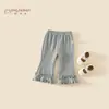 Pantalones de Otoño para Niñas 2026 Nuevo Estilo Niña Bebé Casual Primavera-Otoño Leggings de Encaje Hermosos para Niños Ropa Moderna para Niños