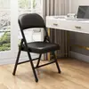 Silla plegable para el hogar, taburete sencillo con respaldo, silla de oficina portátil, silla de conferencia, silla de computadora, silla de comedor, silla de dormitorio