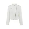 Chaqueta corta de trabajo estilo retro americano con cuello mao para mujer, nuevo diseño otoño 2026, top chaqueta casual versátil