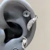 Ojo de Diablo Ala de Ángel Zirconio Ala Acero de Titanio Médico Cartílago de Oreja Clavo Borde Único y Hermoso Cartílago de Oreja Clavo Pendiente