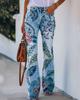BD 02 260g twill mujer estampado imitación jeans AliExpress ebay Europeo y Americano Comercio exterior pantalones casuales delgados