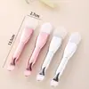 Pincel de Silicone Dupla Face Tipo Espátula com Cerdas Macias para Máscara Facial, Escova de Limpeza Facial e Base, Pincel Especial para Maquiagem de Máscara de Lama para Spa