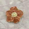 Botões Metálicos Florais Coloridos Vintage para Tops de Moda Feminina, Casacos, Suéteres e Jaquetas