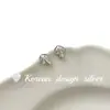 Corea del Sur Dongdaemun Joyería de Plata de Lujo Accesible Plata de Ley S925 Pendientes Lindos de Hongo Pequeño con Circonita Versátiles de Gama Alta para Mujer