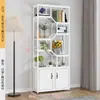 Mueble de Oficina con Panel Divisor de Hierro Gabinete de Almacenamiento para Sala de Estar Vitrina Gabinete de Entrada Mueble para el Hogar