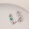 Nuevo Colgante de Aleación Galvanizado Pequeño Fresco Luna Tulipán Cruz DIY Accesorios de Joyería Pulsera Collar W