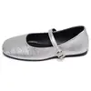 Zapatos Planos Suaves para Calentar por Dentro para Mujer 2026 Primavera y Otoño Nuevos Retro Ante Correa Única Mary Jane Zapatos de Suela Blanda