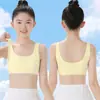 Ropa interior sin costuras para niñas en etapa de desarrollo, estudiantes de primaria, niñas de secundaria, chalecos pequeños, niños grandes y niñas, copa fija, sección fina para niños