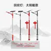 Luminária de pátio retrô estilo chinês nova fornecida diretamente LED para gramado externo 3m poste de luz solar à prova d'água simples moderno antigo