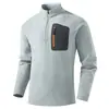Nueva Chaqueta de Montañismo Cálida para Exteriores de Invierno 2026 con Cuello Alto de Media Cremallera, Forro Polar de Poliuretano, Chaqueta Versátil de Manga Larga