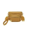 Riñonera cruzada tejida transfronteriza para mujer, diseño vintage, bolsa de cintura simple y versátil, bolsa cruzada con múltiples compartimentos y diseño de remaches, bolso de hombro