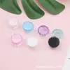 Caja de prueba de embalaje para viaje caja de crema facial 5G botella de crema muestra botella cuadrada rosa muestra de joyería para uñas caja de plástico