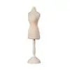 Soporte de Maniquí de Lino Retro para Joyería, Soporte de Exhibición para Pendientes y Collares, Estante de Almacenamiento de Joyería para Escritorio, Venta al por Mayor por Fabricante