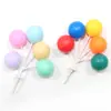 Celebridad de Internet Estilo Ins Decoración de Pastel Cuerda de Globo de Plástico Colorida Bola Redonda Grande de Color Retro Enchufe para Mesa de Postre de Cumpleaños