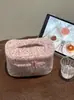 Bolso Estilo Nuevo Estampado de Leopardo Caja Cuadrada Pequeña Neceser Tridimensional de Aspecto Elegante Impermeable para Mujer Bolsa de Almacenamiento de Viaje Portátil de Gran Capacidad