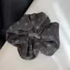 Gomita grande pequeña floral estilo bosque para mujer, liga para el cabello impresa de alta gama, cinta para el cabello vintage elegante