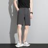 Pantalones de Vestir de Cinco Puntos para Hombre 2026 Estilo Coreano Casual Negro Rectos Shorts de Traje de Cinco Puntos para Hombre Estudiante Ajustados Pantalones de Vestir de Cinco Puntos