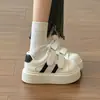 Sapatos super bonitos Tênis de velcro branco sapatos femininos de verão malha respirável sola grossa não cansa os pés tênis casuais esportivos