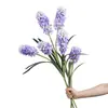 Flores artificiais de jacinto de cabeça dupla, flores falsas, delfínio, arranjos florais, buquês de decoração de casamento, materiais florais para salão de casamento, comércio exterior transfronteiriço