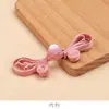 Botão Cheongsam Hanfu Novo Estilo Chinês Botão de Flor Orelha de Coelho Pérola de Jade Acessórios de Tecelagem Artesanal Hanfu Traje Tang para Mulheres
