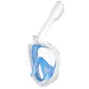 Equipo de Buceo Completamente Seco, Máscara de Buceo de Alta Definición, Máscara de Natación y Snorkel, Junta de Silicona, Máscara Facial Completa Ajustable