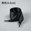 Cadarço de Seda Lin Feng 4.0 Laço de Balé Cadarço Plano Largo Fita Ajuste Furo Largo Sapatos Brancos Branco Preto